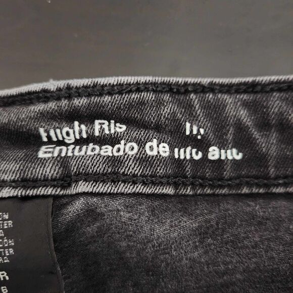 Mossimo Black High-Rise Skinny Jeans Size 2R/26 Mossimo Black Jeans Black Denim - Picture 5 of 6